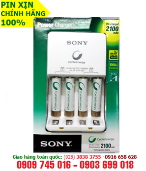 Bộ sạc pin AAA Sony BCG-34HW4KN, sạc được 2-4 pin (Kèm sẳn 4 pin sạc Sony AAA800mAh 1.2v) | HẾT HÀNG